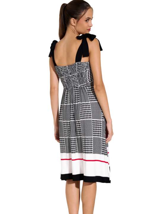 49559LI Summer dress with straps Quito Lisca Black face
