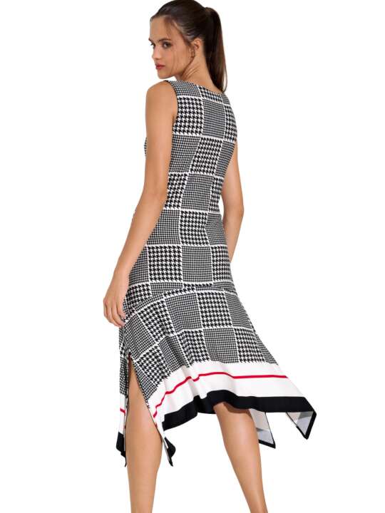 49560LI Sleeveless summer maxi dress Quito Lisca Black face