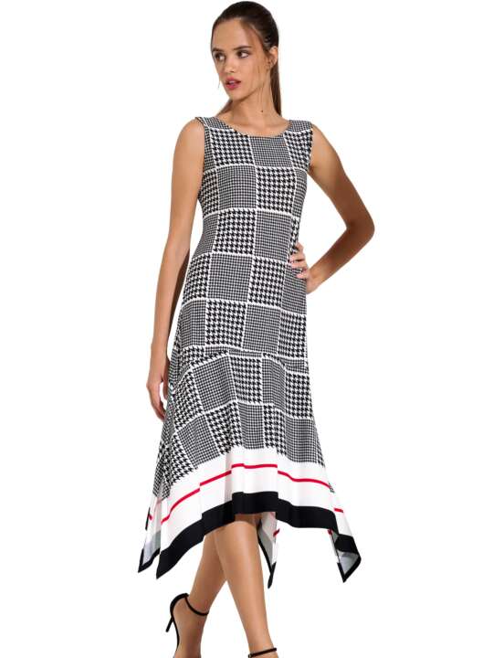 49560LI Sleeveless summer maxi dress Quito Lisca Black face