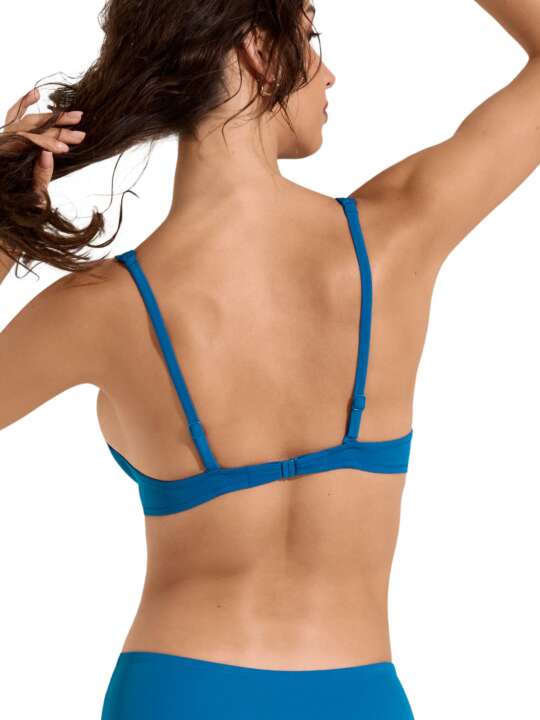 40766LI Underwired swimming costume top Viviero Lisca Turquoise face