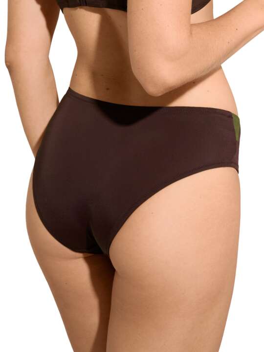 41677LI High waist swimming costume bottoms Viviero Lisca Brown face