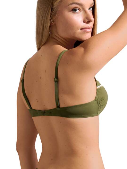 40719LI Haut maillot de bain préformé multipositions Union Island bonnets F à G Lisca Vert face