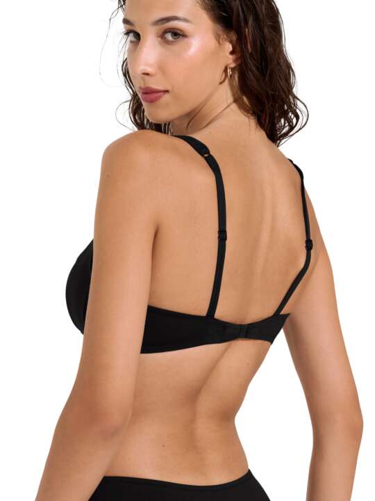 40720LI Haut maillot de bain shapewear sans armatures Union Island Lisca Noir face