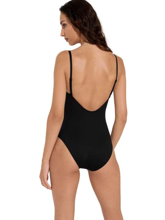 43522LI Maillot une pièce shapewear armaturé multipositions Union Island Lisca Noir face