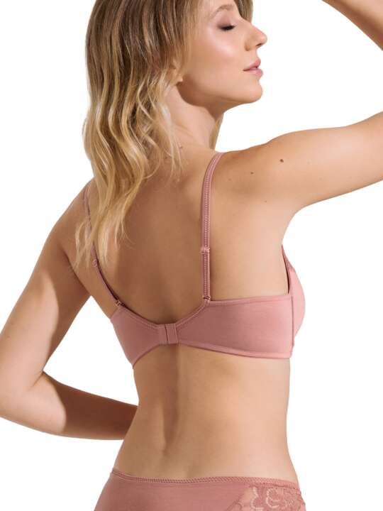 20363LI Soutien-gorge préformé plongeant sans armatures Nina Lisca Rose face