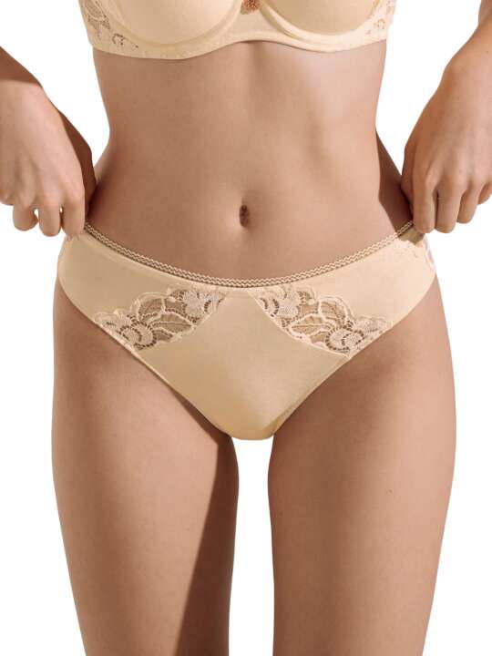 22316LI Slip dentelle Nina Lisca Beige face
