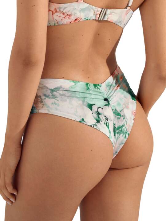 41648LI Bas maillot brésilien de bain échancré taille basse Japan Lisca Vert face