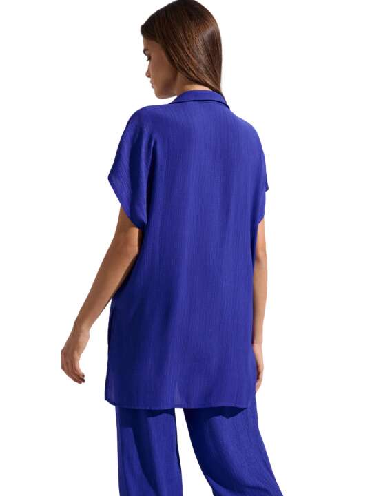 49541LI Chemise estivale manches courtes Japan Lisca Bleu face