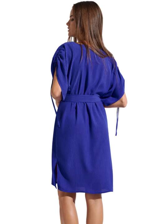 49543LI Robe estivale manches courtes Japan Lisca Bleu face