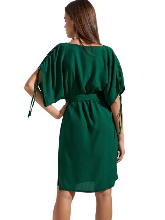 49543LI Robe estivale manches courtes Japan Lisca Vert face