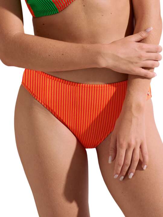 41673LI Bas maillot slip de bain taille haute Malawi Lisca Orange face