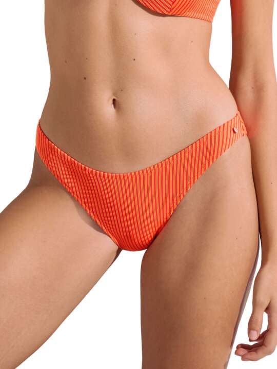 41674LI Bas maillot slip de bain échancré taille basse Malawi Lisca Orange face