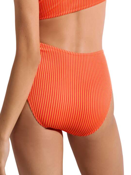 41675LI Bas maillot slip de bain échancré taille haute Malawi Lisca Orange face
