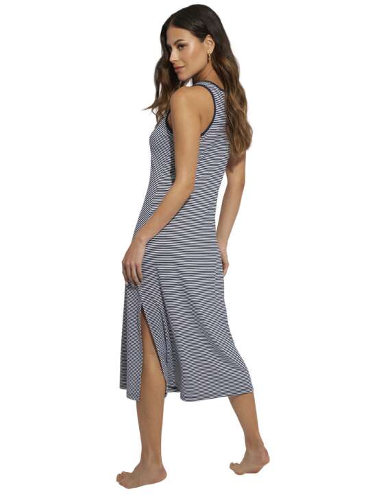 BC082SE Summer maxi dress with swimmer back Complementos Selmark Mare Blue face