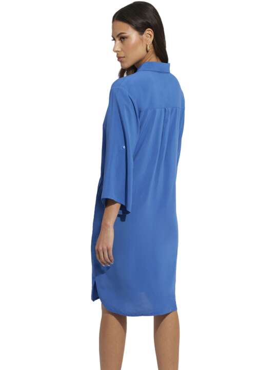 BJ595SE Beach tunic BoraBora Selmark Mare Blue face