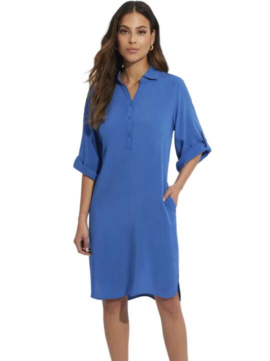 BJ595SE Beach tunic BoraBora Selmark Mare Blue face