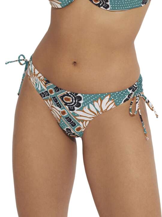 BK506SE Bas maillot shorty de bain à nouettes Bari Selmark Mare Vert face