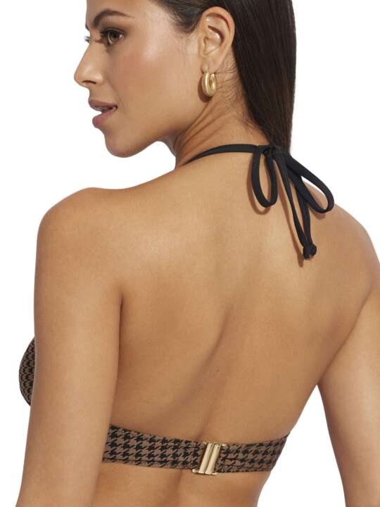 BL010SE Haut maillot de bain triangle préformé Corfu Selmark Mare Noir face