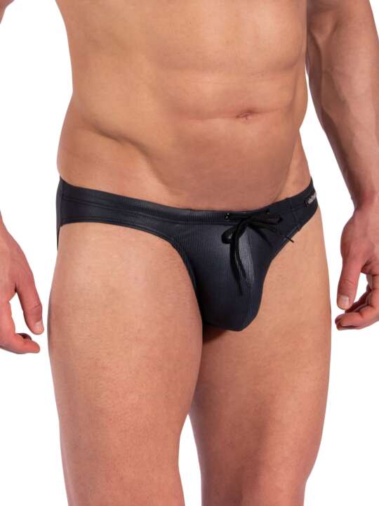 109382O BLU2351 Olaf Benz swimming briefs Black face