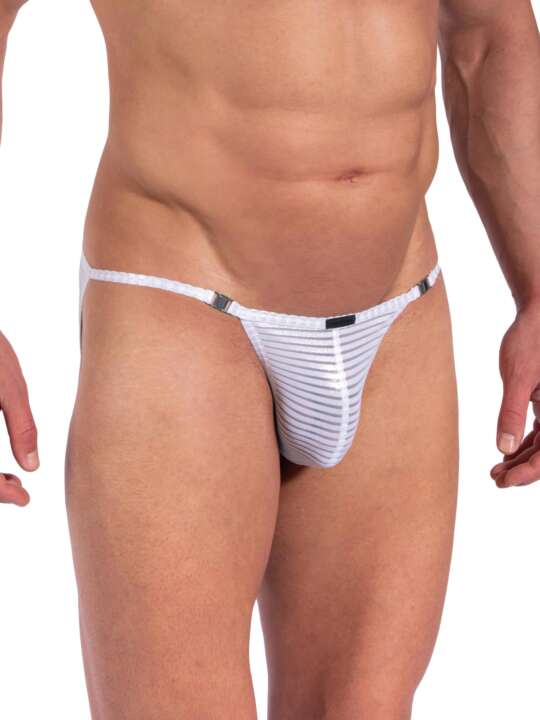 212442M Slip Tanga Stripper M2375 Manstore Argent face