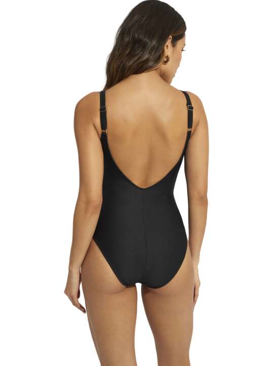 BJ573SE Maillot de bain une pièce prosthétique shapewear préformé BoraBora Selmark Mare Noir face