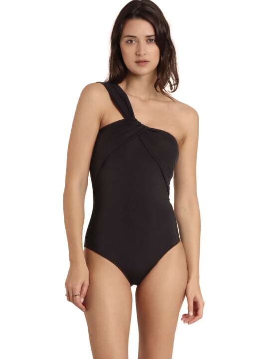 11421AD Maillot de bain 1 pièce asymétrique préformé Cruise Admas Noir face