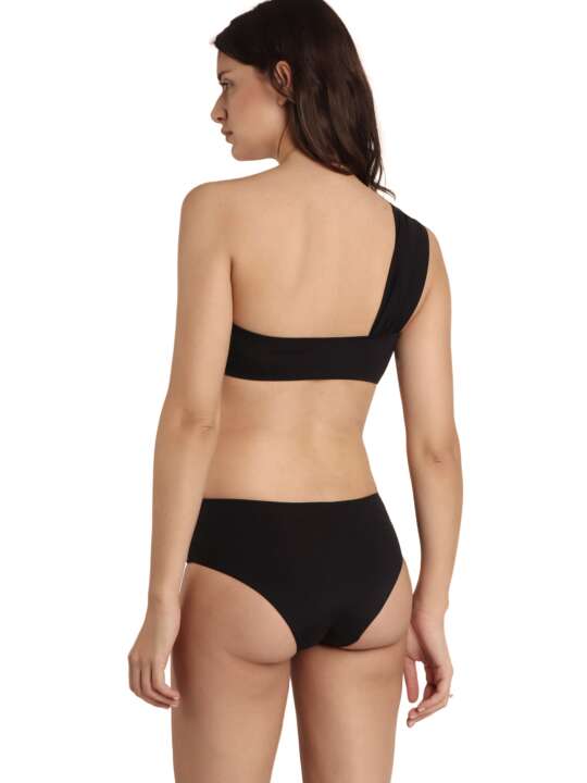 15439AD Ensemble 2 pièces bikini asymétrique préformé Cruise Admas Noir face