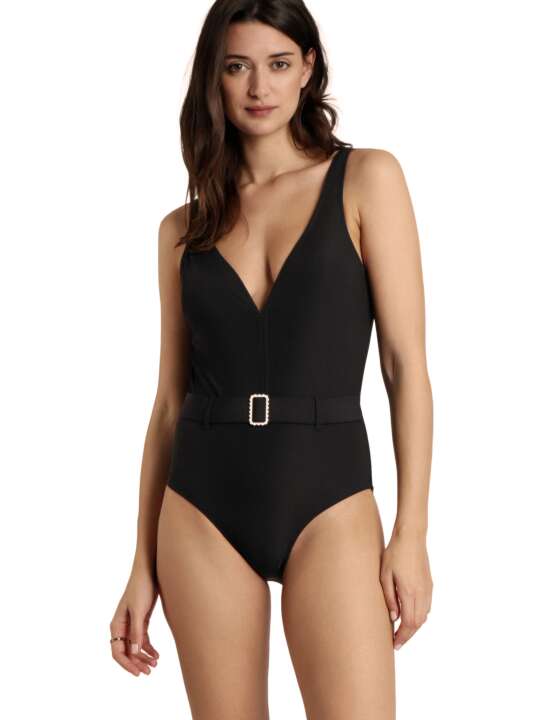 11432AD Maillot de bain une pièce préformé Portofino Admas Noir face