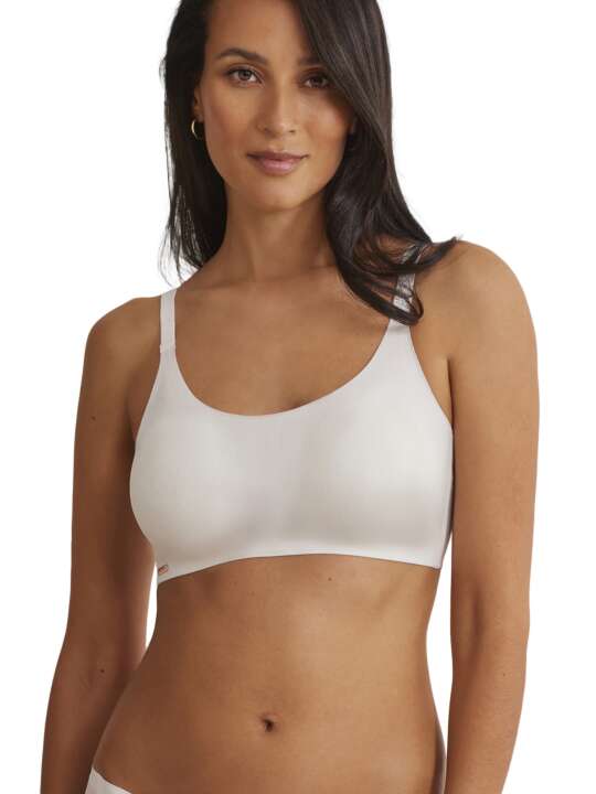 10630SE Soutien-gorge sans armatures coques amovibles One Selmark Blanc face