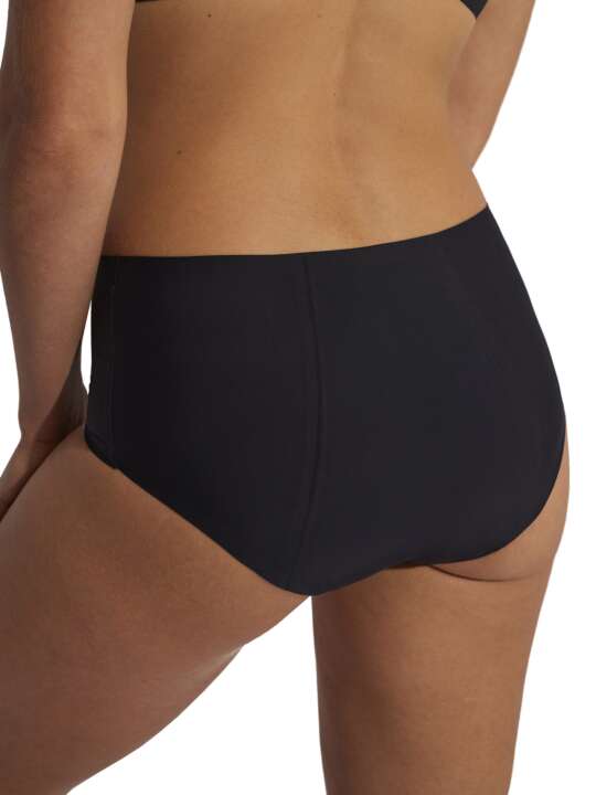 00247SE High-waisted menstrual panties Basica Selmark Black face