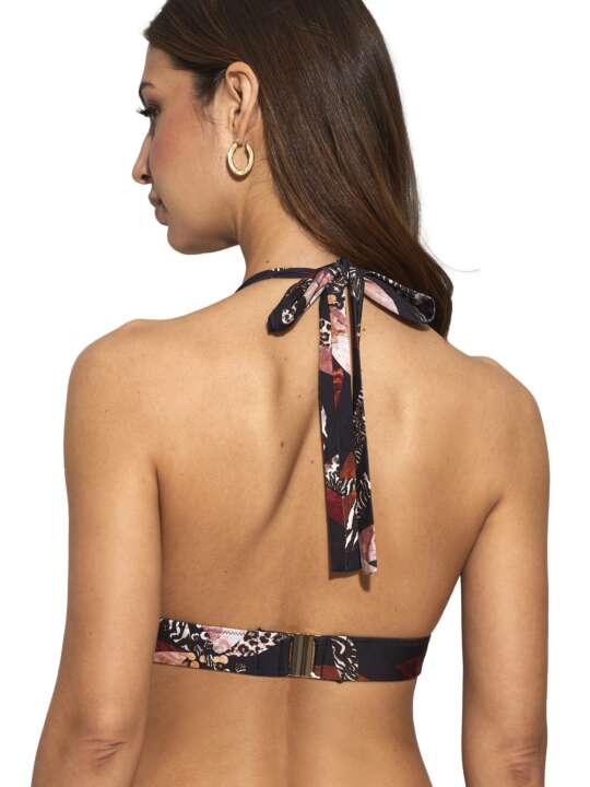 BJ910SE Haut maillot de bain triangle préformé Jamaica Selmark Mare Noir face