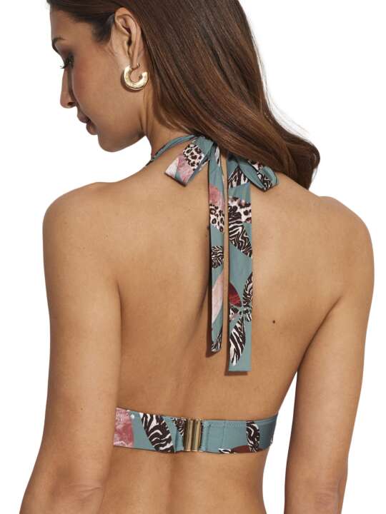 BJ910SE Haut maillot de bain triangle préformé Jamaica Selmark Mare Vert face