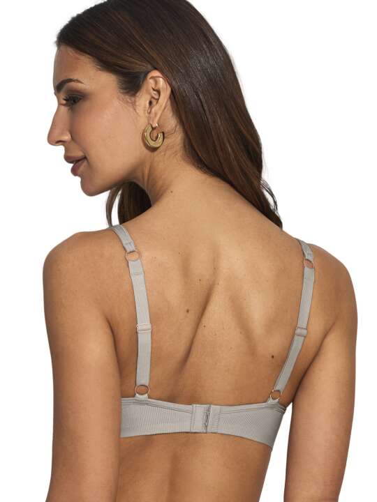 10610SE Soutien-gorge triangle préformé sans armatures One Selmark Taupe face