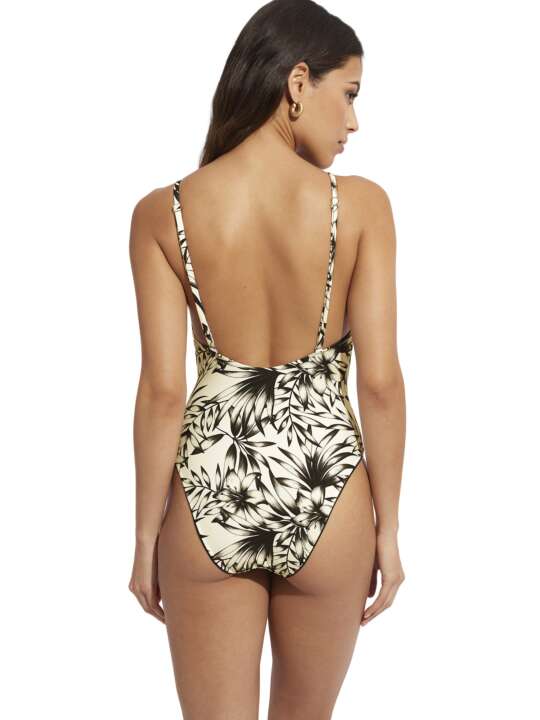 BK257SE Maillot de bain une pièce triangle préformé Honolulu Selmark Mare Ivoire face