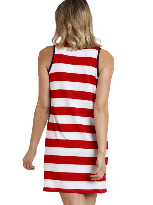 61212AD Nuisette Red Navy Mod Admas Rouge face