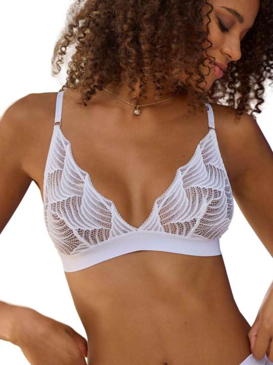 MA585BR Soutien-gorge bralette Marla Lascana Blanc face