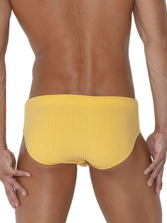 24011CO Slip de bain Heritage Code22 Jaune face