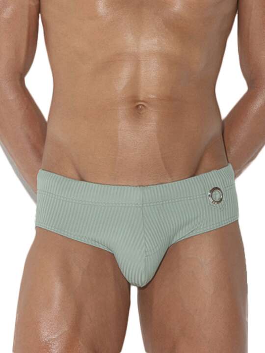 24011CO Slip de bain Heritage Code22 Vert face