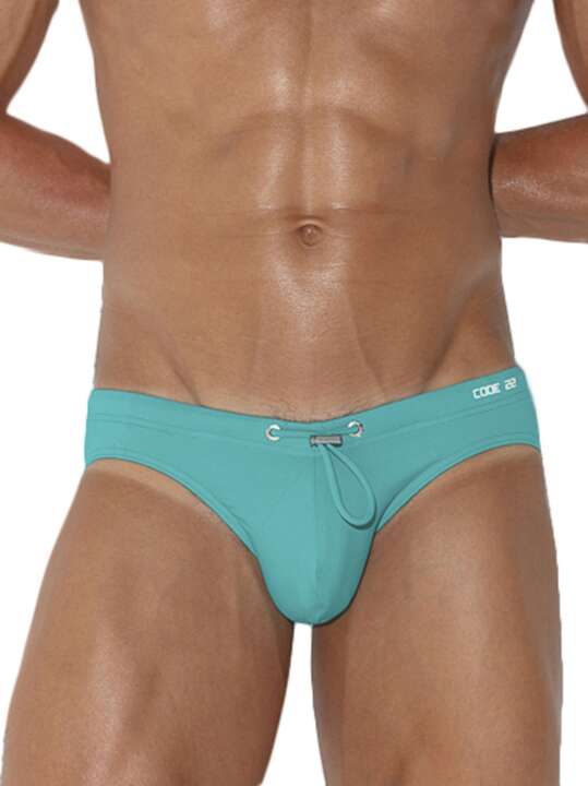 24053CO Slip de bain Deep Code22 Vert face