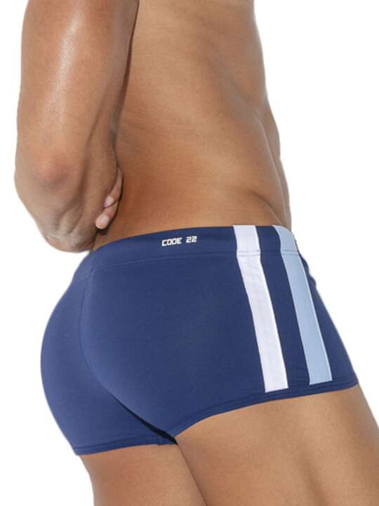 24132CO Boxer de bain Relay Code22 Bleu Marine face