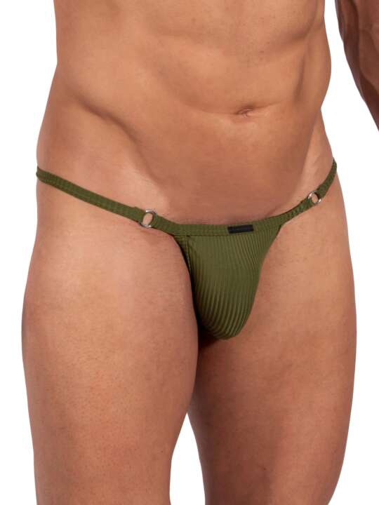212492M Slip Cheeky Tanga M2387 Manstore Kaki face