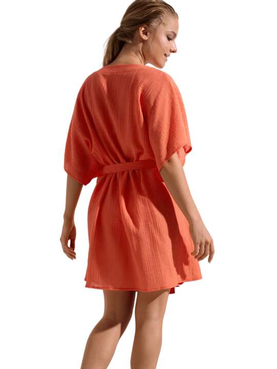 49550LI Beach caftan Normandie Lisca Orange face