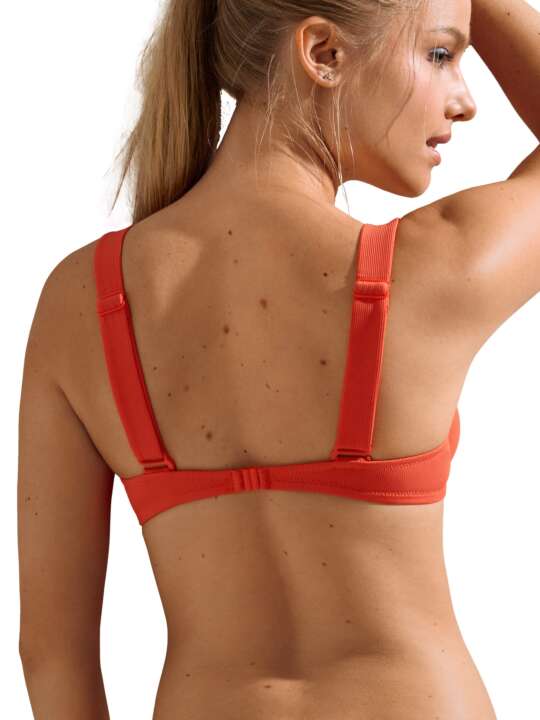 40744LI Underwired swimming costume top Normandie Lisca Orange face