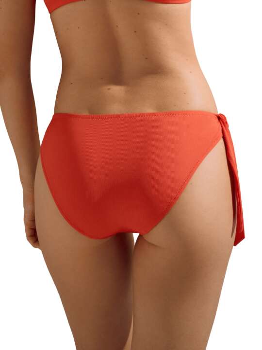 41656LI Bas maillot slip de bain à nouette amovible Normandie Lisca Orange face