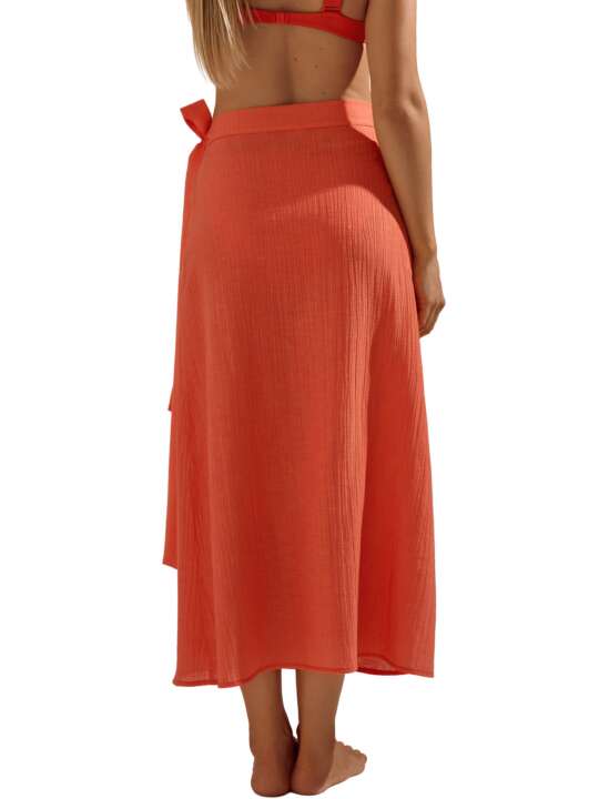 49552LI Long beach skirt Normandie Lisca Orange face