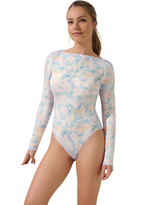 23427LI Body à manches longues Olena Lisca Bleu face