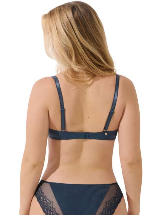 60523LI Soutien-gorge préformé Delightful Lisca Cheek Bleu face