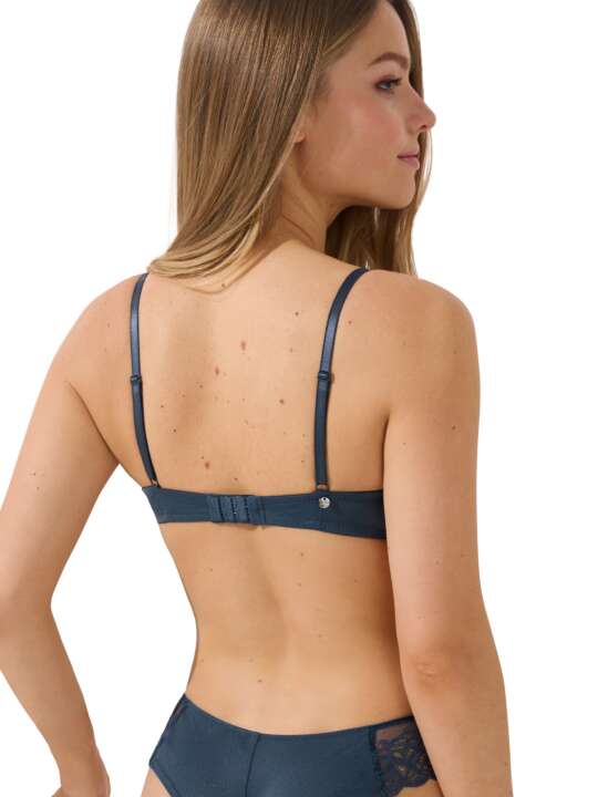 60524LI Soutien-gorge push-up Delightful Lisca Cheek Bleu face