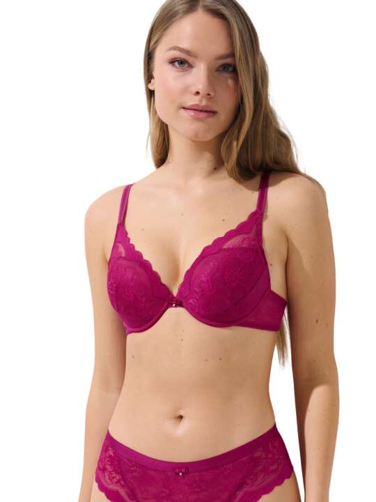 20230LI Soutien-gorge push-up Evelyn Lisca Magenta face