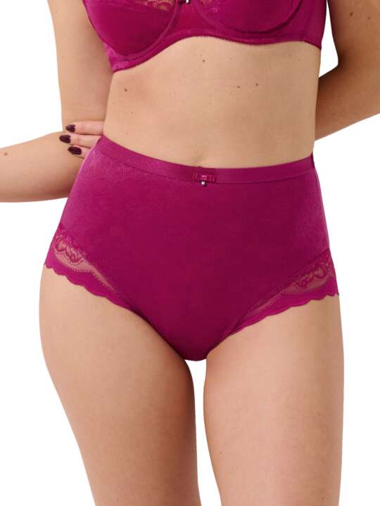 22195LI Slip taille haute Evelyn Lisca Magenta face